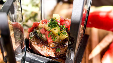 Filet Minon w/ Watermelon Pineapple Salsa